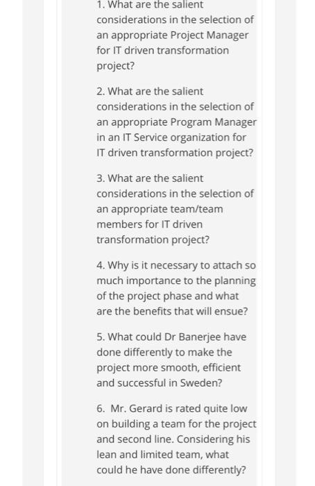 read this case and answer these questions Access