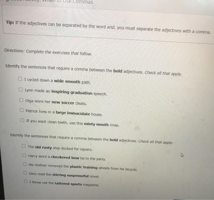 when to use commas for business Commas Tip: If
