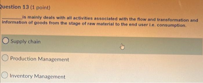 Examples of products for make to stock do not