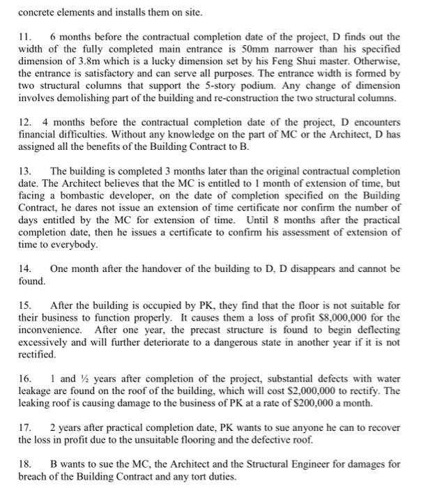 Advise B whether it can recover substantial