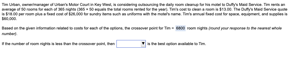 Options- Outsourcing Not outsourcing Tim Urban,
