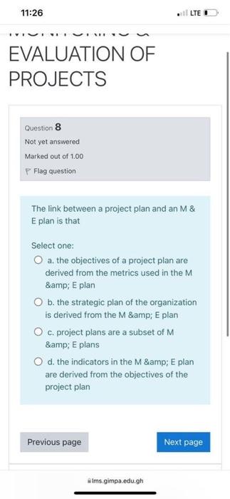 11:26 11 LTE ...... EVALUATION OF PROJECTS