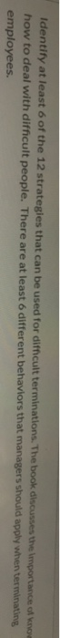 Identify at least 6 of the 12 strategies that can