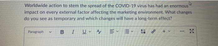 Worldwide action to stem the spread of the