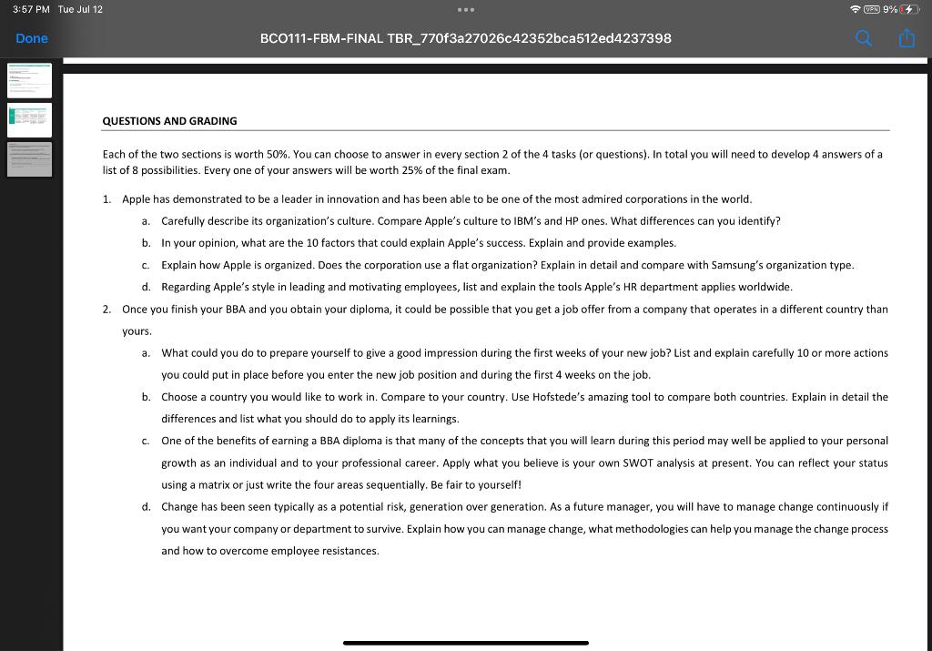 list of 8 possibilities. Every one of your