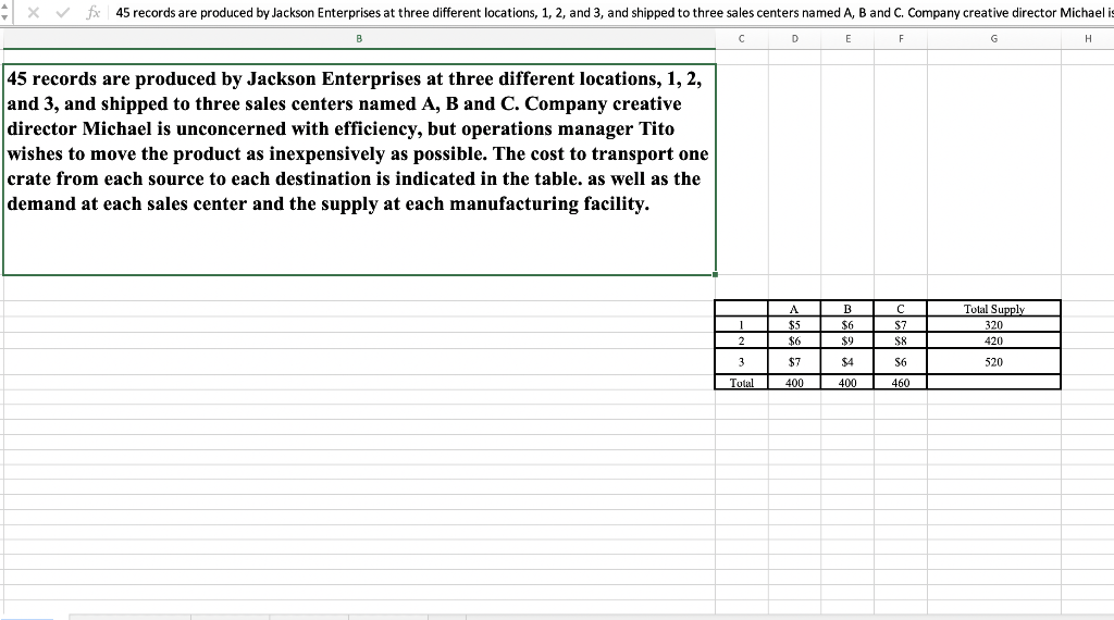 Using Excel, please find resource availablity,