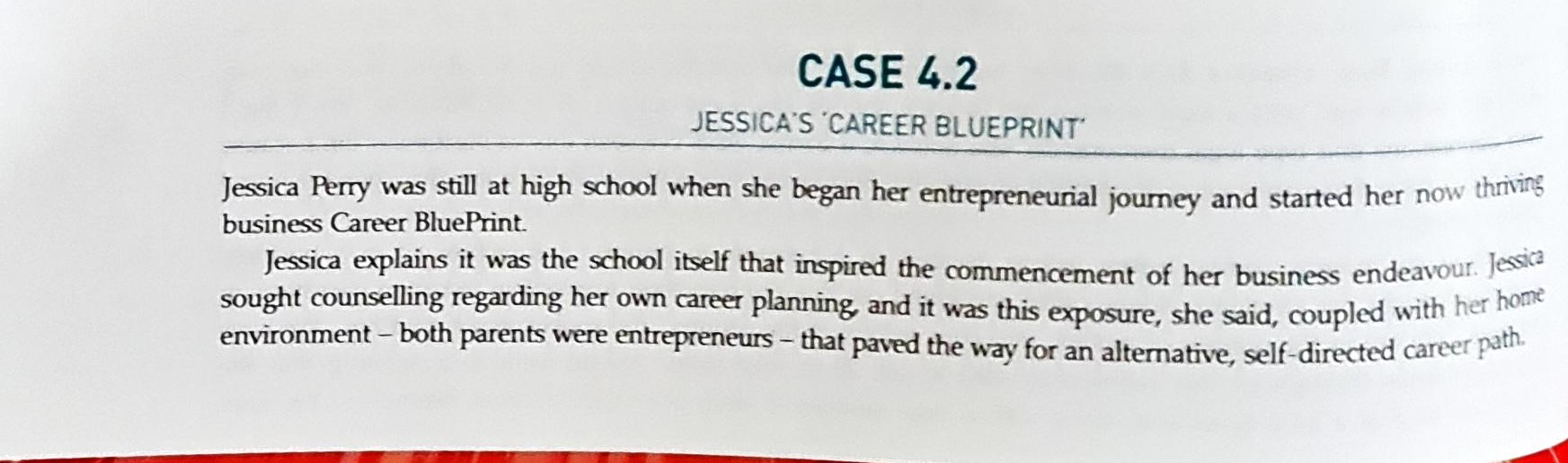 Read the case study below and answer the