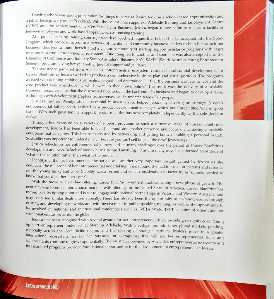 Read the case study below and answer the