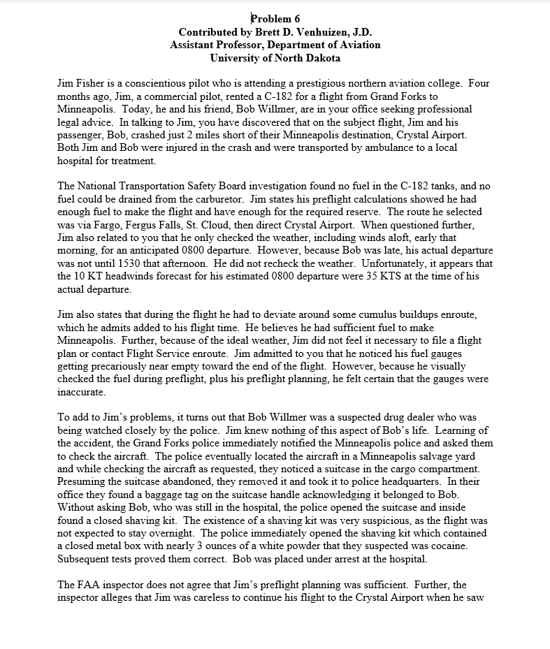 Problem 6 Contributed by Brett D. Venhuizen, J.D.