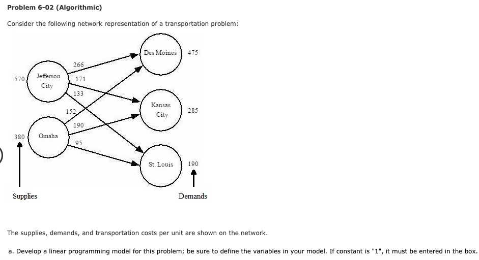 Problem 6-02 (Algorithmic) Consider the following