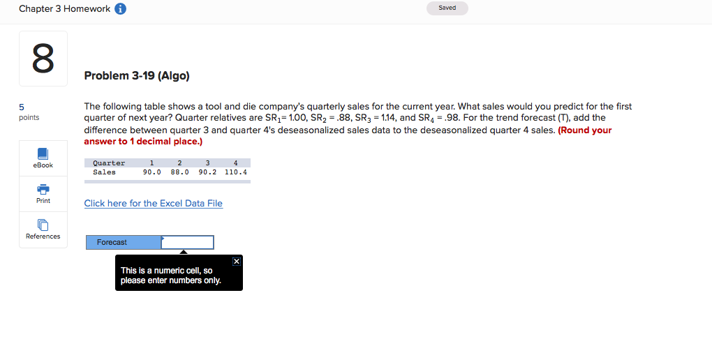 Chapter 3 Homework A Saved 8 Problem 3-19 (Algo)