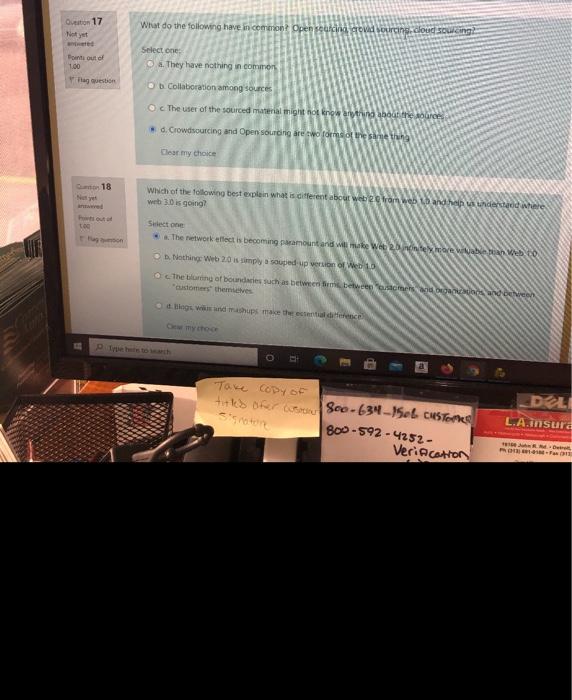 please answer both questions Question 17 What do