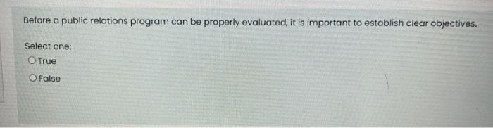 public relations please help Before a public