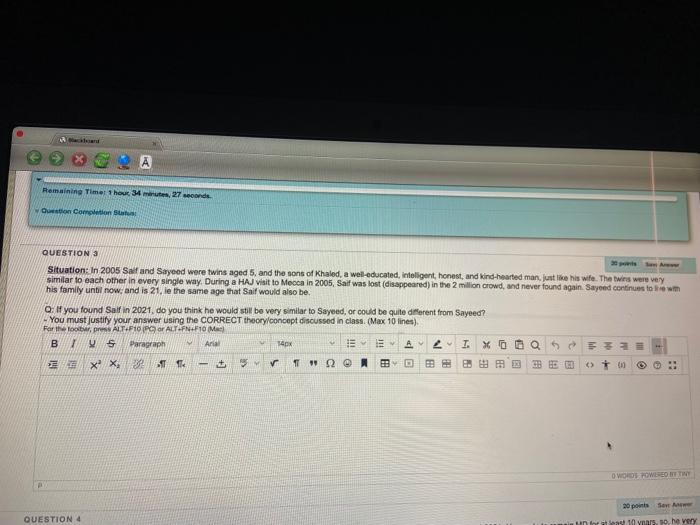 8-10 lines Remaining Time 1hour 34, 27 seconde