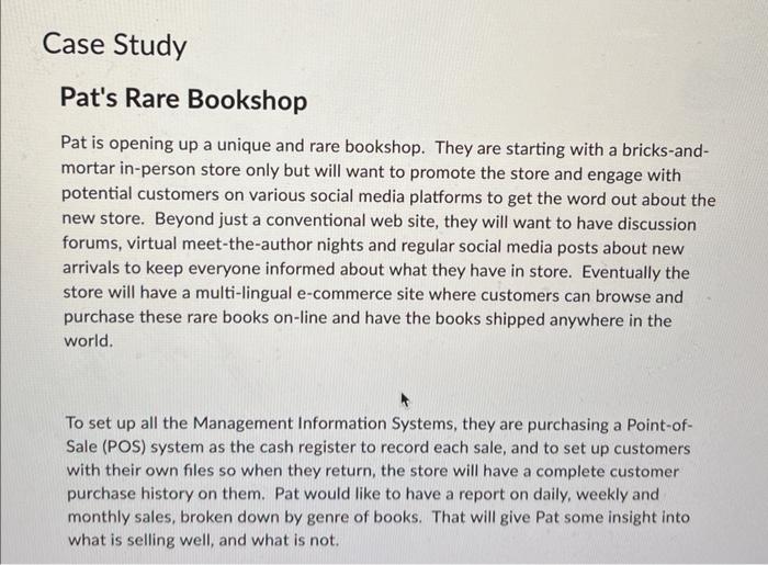 Pat's Rare Bookshop Pat is opening up a unique