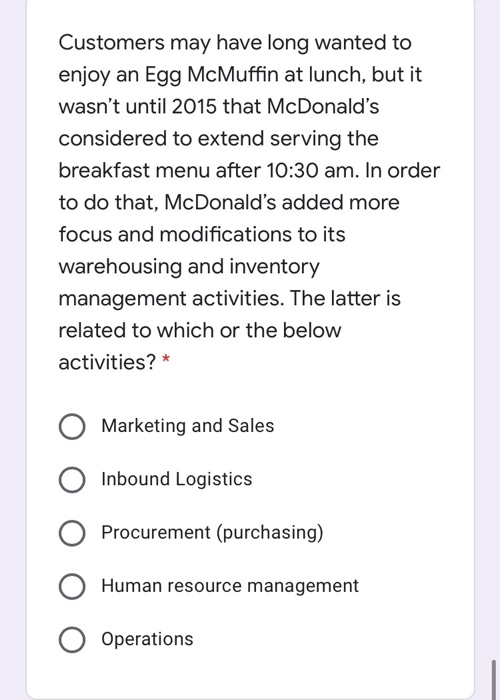 Customers may have long wanted to enjoy an Egg