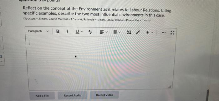 Reflect on the concept of the Environment as it