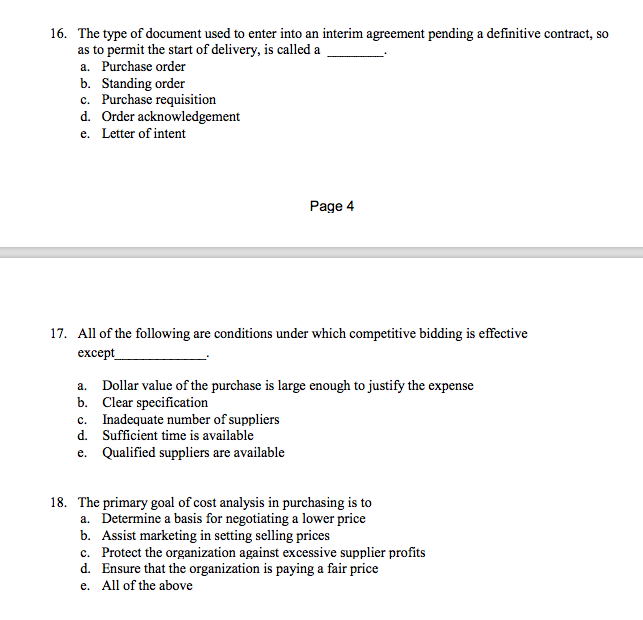 16. The type of document used to enter into an