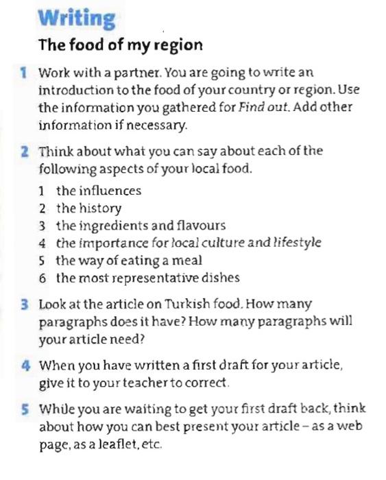 region: Nigeria Writing The food of my region 1