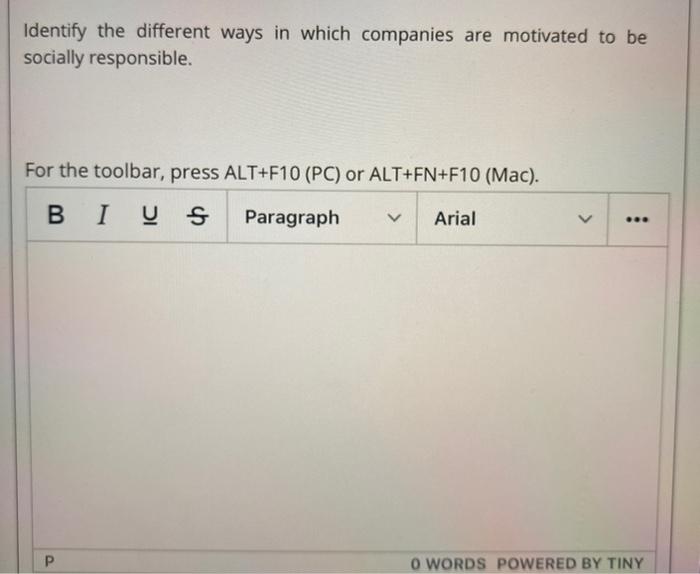 Identify the different ways in which companies