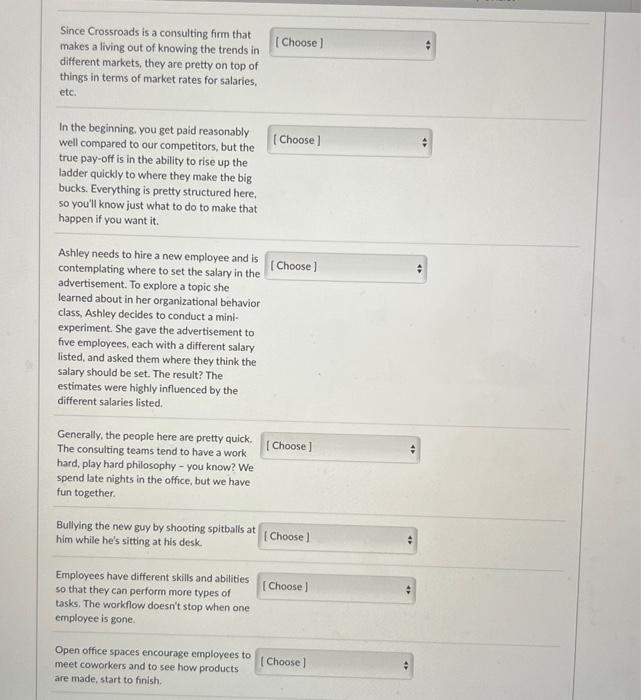 please answer assap Since Crossroads is a