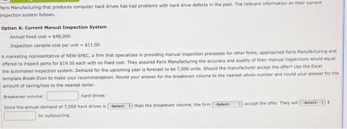 Paris Manufacturing that produces computer hard