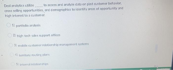 Deal analytics utilize to access and analyze data