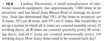 ww INVENTORY ITEM S VALUE/CASE #ORDERED/WEEK