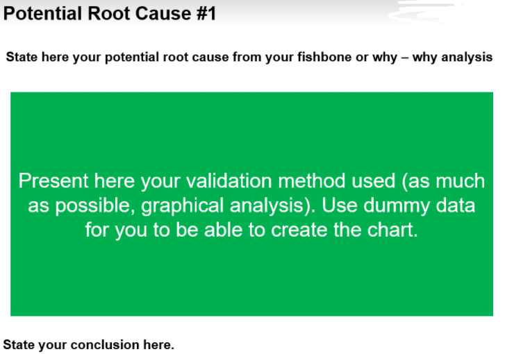 Create the potential root cause from this