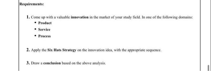 Do this neat and correct please. Requirements: 1.