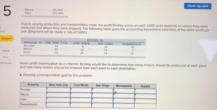 Check my work 5 Problem 14-7 (Algo) 10 points
