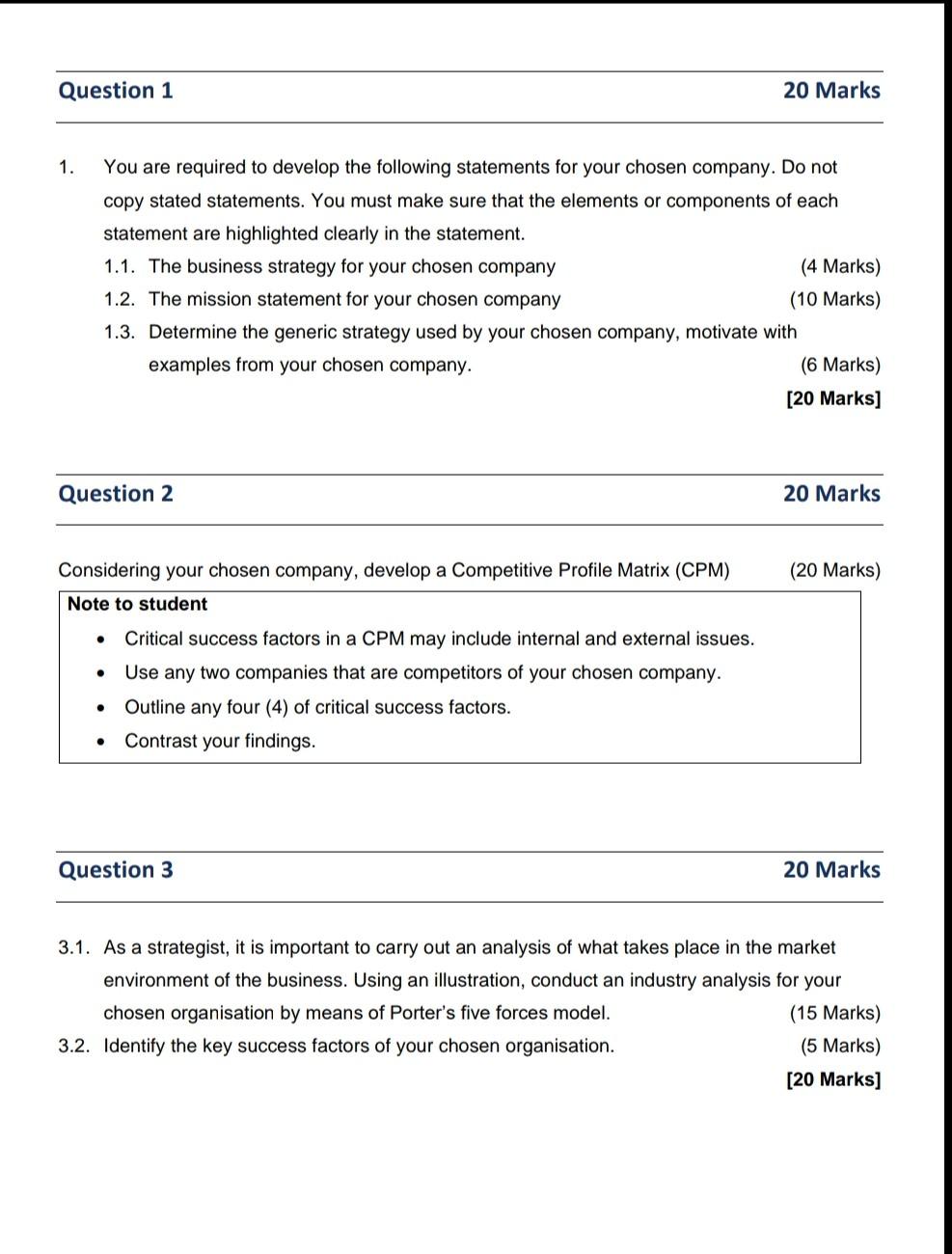1. You are required to develop the following