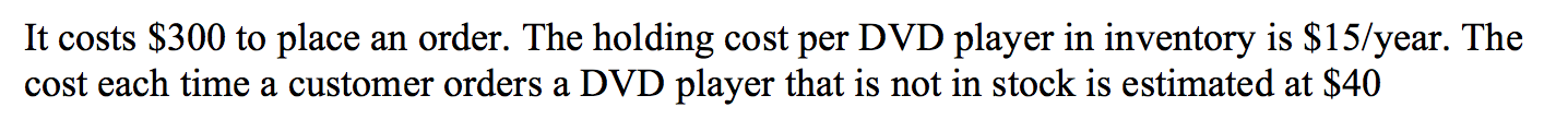1. Lead time is constant at 3 weeks: What is