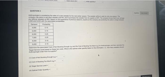Note: a score for service level 32% is 1.41, a