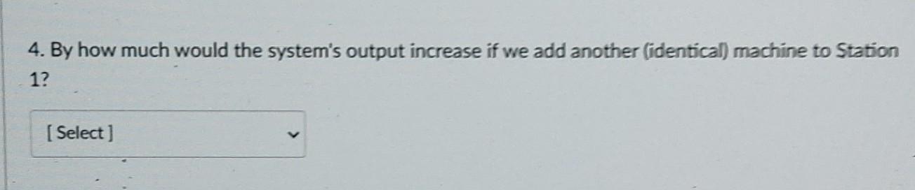The Process has four stations. Station 1, 3, and
