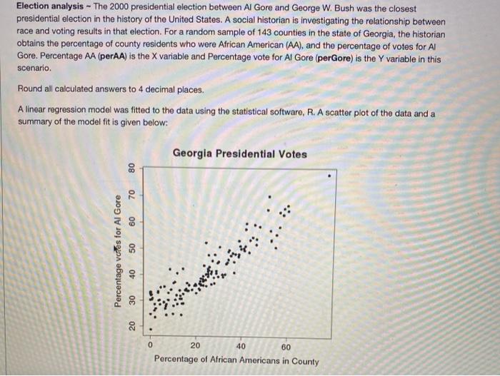 I need help with Question #6 Election analysis -