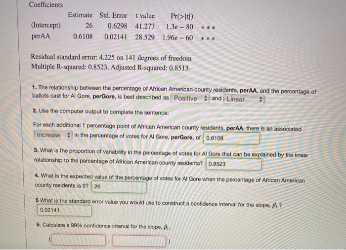 I need help with Question #6 Election analysis -