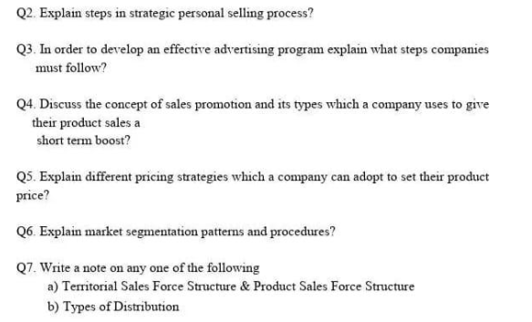 please solve all Q2. Explain steps in strategic