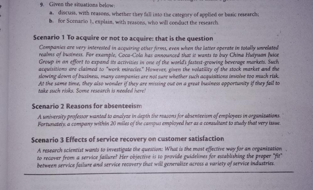 Do this for (Scenario 2) the question is of