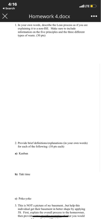 4:16 Search vilLED Homework 4.docx 1. In your own