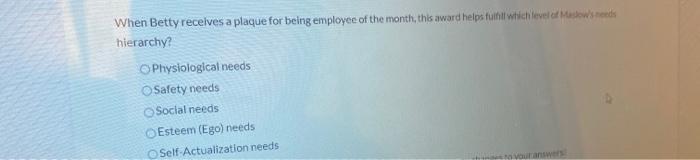 When Betty receives a plaque for being employee