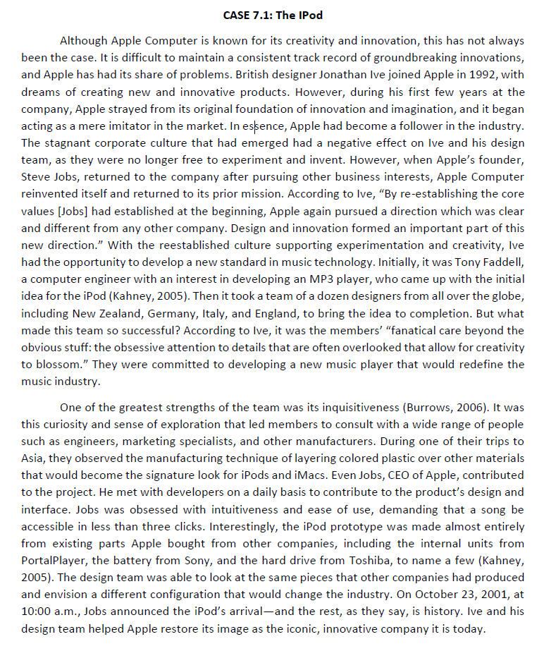 1. What were the most important individual