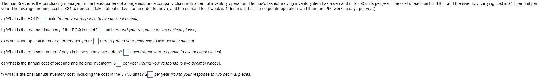 Thomas Kratzer is the purchasing manager for the