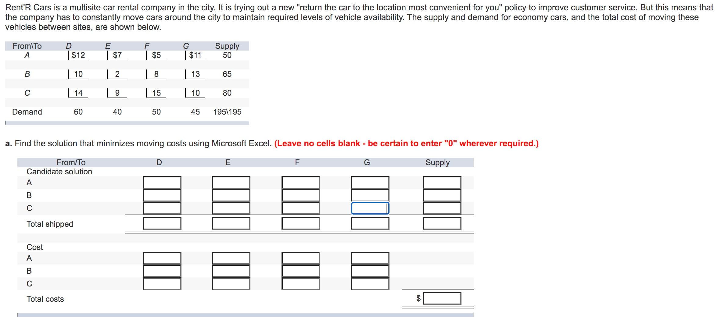 Rent'R Cars is a multisite car rental company in