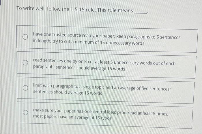 Ensuring a person knows exactly what needs to