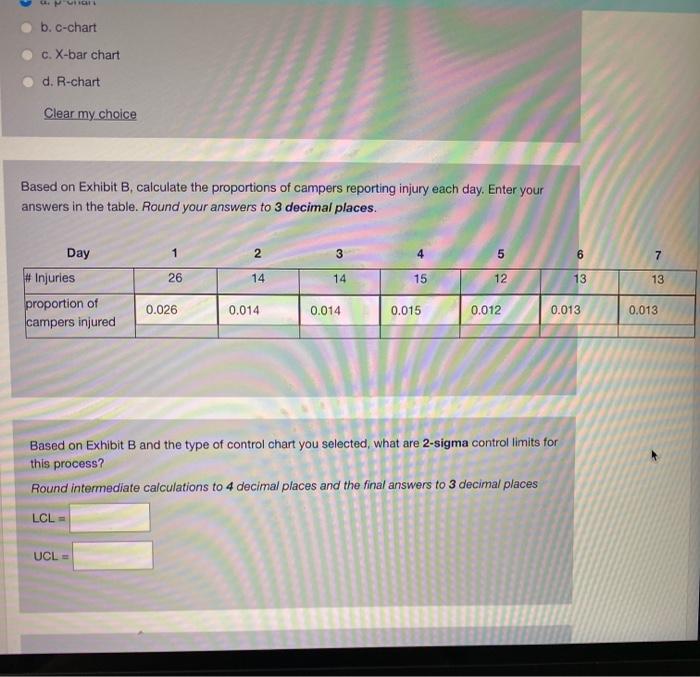 Exhibit B: The nurse at a summer camp has been