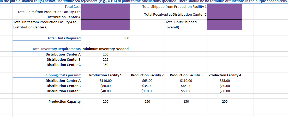 You are the shipping manager for a large company.