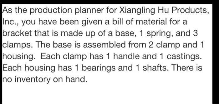 Answer C) Compute the net quantities needed if