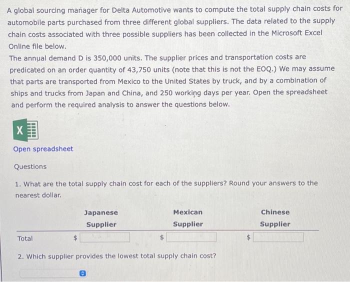 A global sourcing manager for Delta Automotive