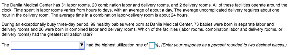 The Dahlia Medical Center has 31 labor rooms, 20